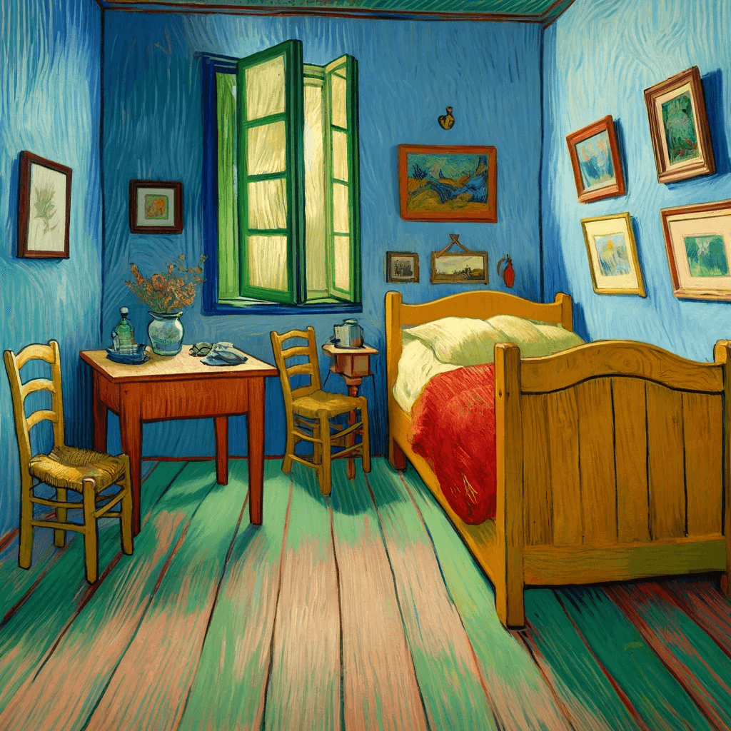 Van Gogh style birthday image